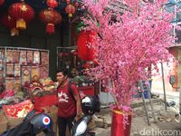 Dekorasi bunga sakura (Jefris/detikTravel)