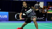 Tunggal ketiga, Gregoria Mariska Tunjung, tak perlu berlaga lagi. Dalam daftar susunan pemain, Gregoria semestinya berjumpa dengan Rutapama Panda.  (dok. Humas PBSI)