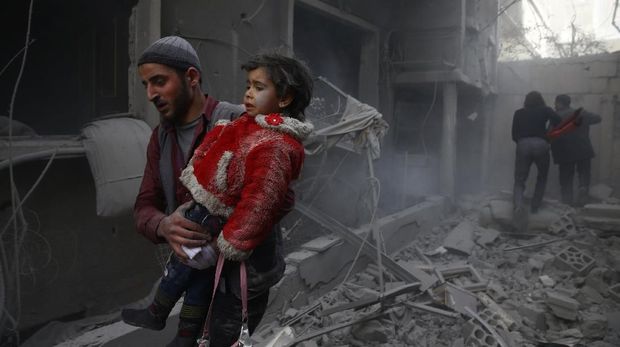 Putin Perintahkan Jeda Kemanusiaan Sehari di Ghouta Timur Suriah