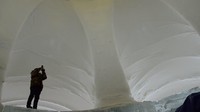 Melihat sisi dalam patung es (Structural Ice/Facebook)