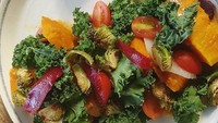 Pengunjung vegan punya banyak pilihan seperti green salad yang isinya lengkap dan segar ini.Foto: Istimewa