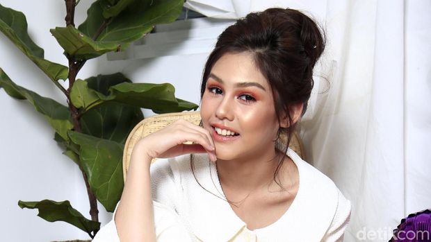 Vanesha Prescilla saat pemotretan Celeb of The Month 