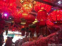 Aneka lampion Imlek (Jefris/detikTravel)