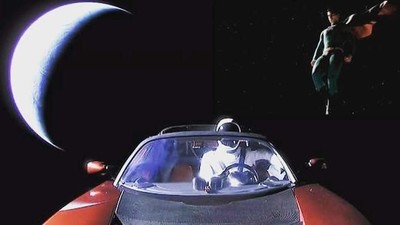 Berkelana ke Mars, Starman dan Tesla Terus Jadi Meme Kocak