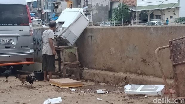 Suasana di permukiman warga di Kampung Pulo