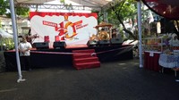 Foto: Puncak acara peringatan HUT Gerindra ialah syukuran dan santunan anak yatim serta kegiatan pasar rakyat. Fotografer: Gibran Maulana Ibrahim/detikcom