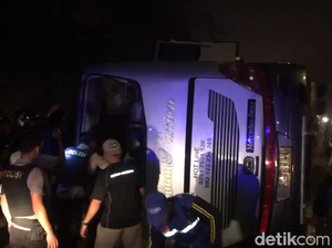 Polisi Bidik Sopir Bus Maut Tanjakan Emen Jadi Tersangka