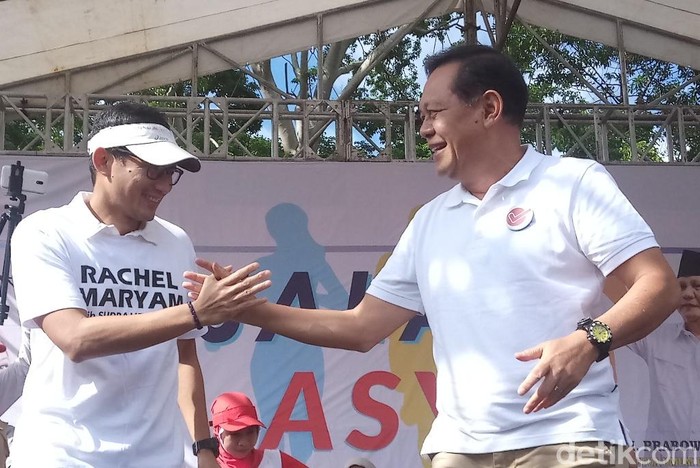 Sandiaga Uno Turun Langsung Kenalkan Sudrajat-Syaikhu di Bandung