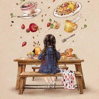 Stres juga terkadang membuat wanita mengalihkannya dengan mengonsumsi banyak makanan manis Foto: Instagram @_aeppol