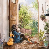 Rileks hanya dengan berdiam diri sambil menikmati secangkir teh atau kopi Foto: Instagram @_aeppol