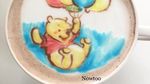 Ah, Lucunya  Snoopy dan Doraemon Dalam Goresan Latte Art Barista Nowtoo Sugi Ini!