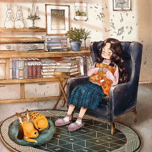 Adalah waktu yang tepat bagimu untuk menjernihkan pikiran dengan mendengarkan alunan nada dari musik favorit Foto: Instagram @_aeppol