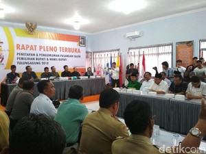 Satu Bacalon Tak Lolos dalam Penetapan Pilbup Tulungagung