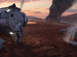 Gambaran Pemukiman Manusia di Mars yang Memukau