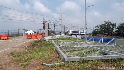 Ini Gerbang Kereta Bandara Soekarno-Hatta yang Roboh Timpa Petugas