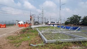 Ini Gerbang Kereta Bandara Soekarno-Hatta yang Roboh Timpa Petugas