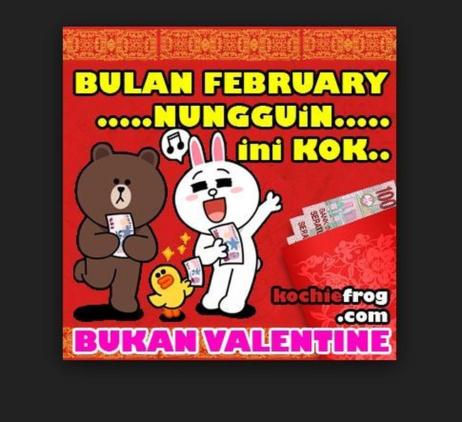 Februarinya bagi jomblo nungguin angpao di hari imlek. Foto: Istimewa