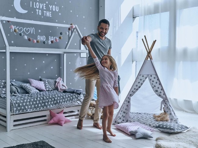 Desainer interior asal Sydney, Kristy Withers, mengatakan sepanjang 2018, kamar tidur anak akan lebih bernuansa modern, minimalis dan futuristik. Foto: Thinkstock