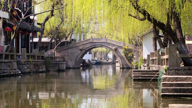Libur Imlek ke China, Ada Kota Sungai Zhouzhuang yang Cantik