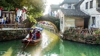 Foto: Zhouzhuang merupakan kota sungai tertua di China. Kota ini dibangun pada tahun 1086. (Thinkstock)