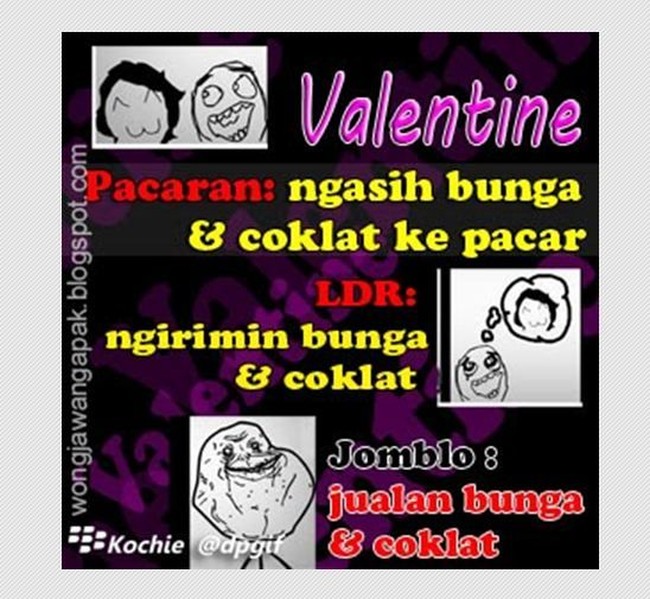 Jomblo lebih baik jualan cokelat atau bunga saja. Foto: Istimewa