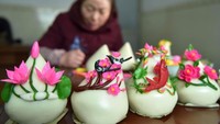 Kita biasa menyebut ini bakpao. Kalau biasanya bakpao hanya berwarna putih atau hijau, di China lebih indah. Semua dibuat untuk merayakan Imlek. Foto: Istimewa