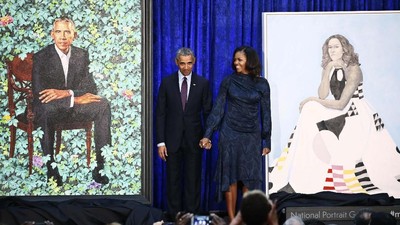 Lukisan Resmi Barack dan Michelle Obama Diungkap