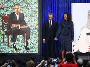 Lukisan Resmi Barack dan Michelle Obama Diungkap