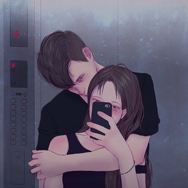 Mengabadikan momen dengan foto selfie bersama pasangan. Foto: Instagram @poetic.persona