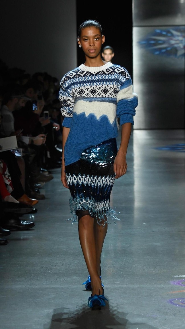 Fashion show Prabal Gurung di New York Fashion Week, di Galeri I, Spring Studio, New York City, Minggu 11/2/2018. (Photo by Frazer Harrison/Getty Images)