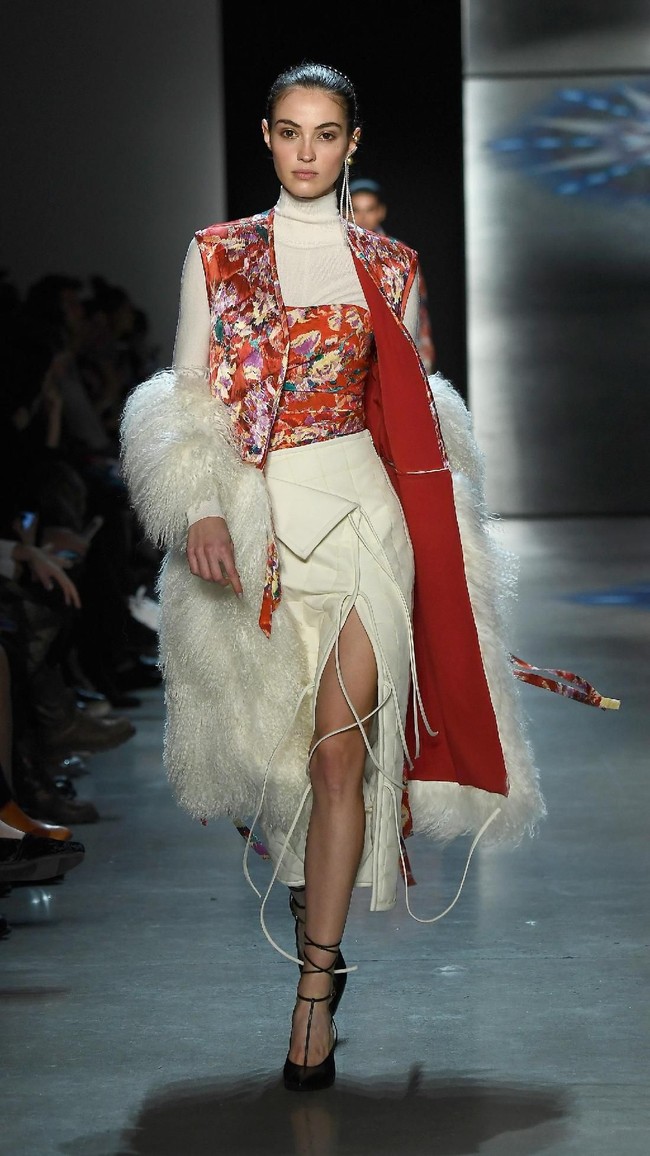 Fashion show Prabal Gurung di New York Fashion Week, di Galeri I, Spring Studio, New York City, Minggu 11/2/2018. (Photo by Frazer Harrison/Getty Images)