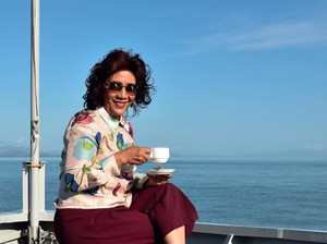 Gaya Seru Menteri Susi dan Ridwan Kamil Saat Menyeruput Kopi
