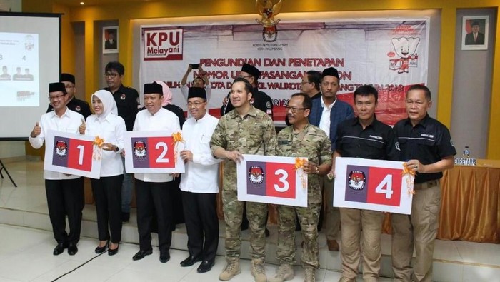 Yuk Hapalkan, Ini Nomor Urut Calon Walkot Palembang