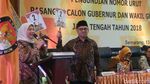 Foto: Semarak Suasana Pengundian Nomor Urut Paslon di Pilgub Jateng