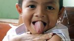 Ekspresi Siswa SD Kampung Tengah saat Disuntik Difteri