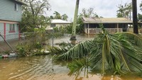 Dilansir dari The Guardian, topan Gita menerjang wilayah Tonga pada Senin (12/2) malam mulai pukul 20.00 waktu setempat. (Foto: Dok. Twitter Virginie Dourlet/via REUTERS)