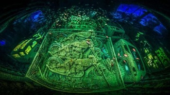 Pemenang Underwater Photography of The Year diraih Tobias Friedrich dari Jerman. Foto ini sekaligus jadi pemenang di kategori Wrecks. Foto: Underwater Photography of The Year