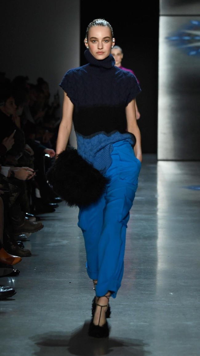 Fashion show Prabal Gurung di New York Fashion Week, di Galeri I, Spring Studio, New York City, Minggu 11/2/2018. (Photo by Frazer Harrison/Getty Images)