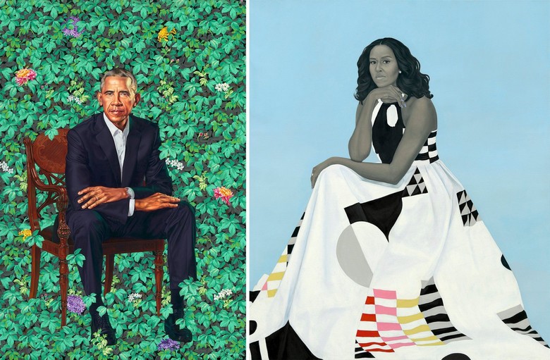 Ini Lukisan Potret Resmi dari Barack dan Michelle Obama Ini Lukisan Potret Resmi dari Barack dan Michelle Obama