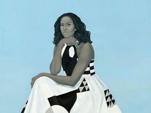Lukisan Michelle Obama Dikritik Tidak Tersenyum