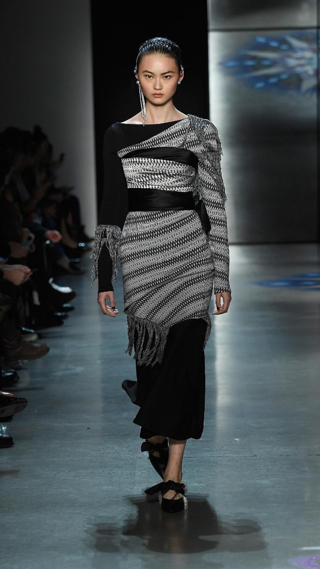 Fashion show Prabal Gurung di New York Fashion Week, di Galeri I, Spring Studio, New York City, Minggu 11/2/2018. (Photo by Frazer Harrison/Getty Images)