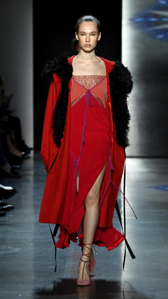 Fashion show Prabal Gurung di New York Fashion Week, di Galeri I, Spring Studio, New York City, Minggu 11/2/2018. (Photo by Frazer Harrison/Getty Images)