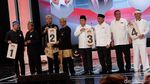 Keakraban 4 Paslon Pilgub Jabar Saat Pengundian Nomor Urut