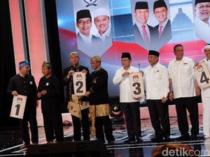 Jelang Debat Pilgub Jabar, Pendukung Paslon Adu Yel-yel
