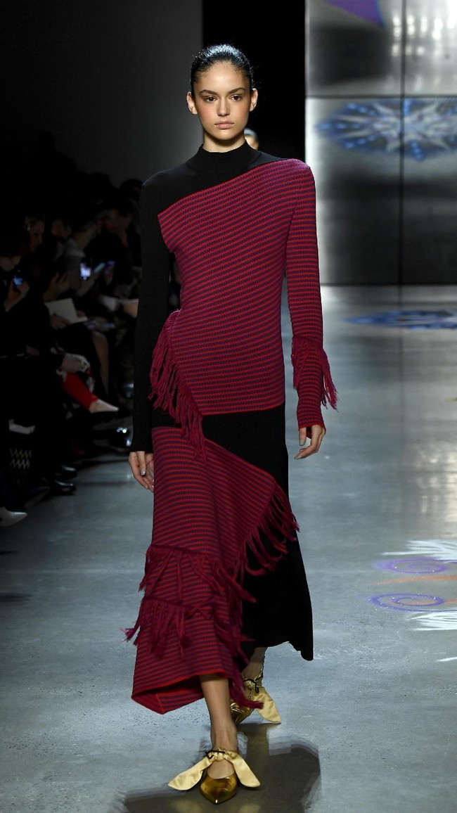 Fashion show Prabal Gurung di New York Fashion Week, di Galeri I, Spring Studio, New York City, Minggu 11/2/2018. (Photo by Frazer Harrison/Getty Images)