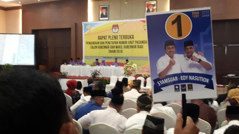 Diikuti 4 Pasang, Ini Daftar Nomor Urut Pilgub Riau Diikuti 4 Pasang, Ini Daftar Nomor Urut Pilgub Riau