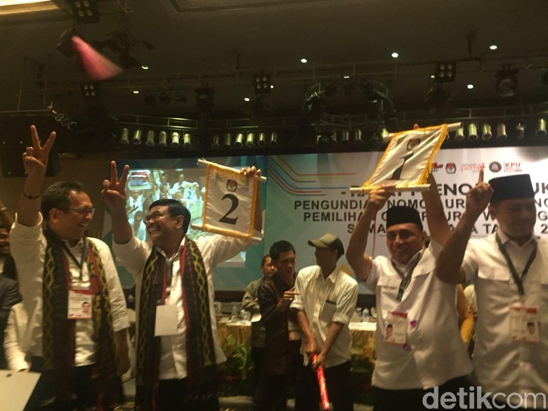Pilgub Sumut: Edy-Ijeck Pasti Nomor 1, Djarot-Sihar Salam 2 Jari Pilgub Sumut: Edy-Ijeck Pasti Nomor 1, Djarot-Sihar Salam 2 Jari