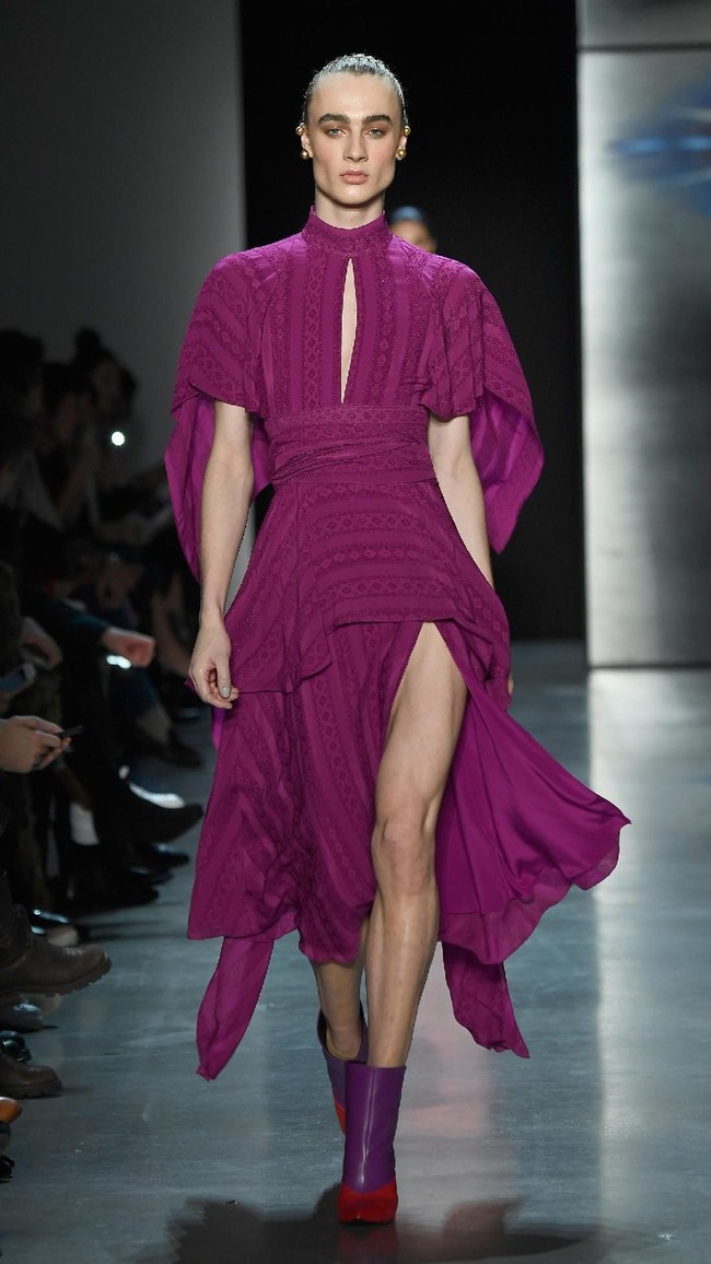 Fashion show Prabal Gurung di New York Fashion Week, di Galeri I, Spring Studio, New York City, Minggu 11/2/2018. (Photo by Frazer Harrison/Getty Images)