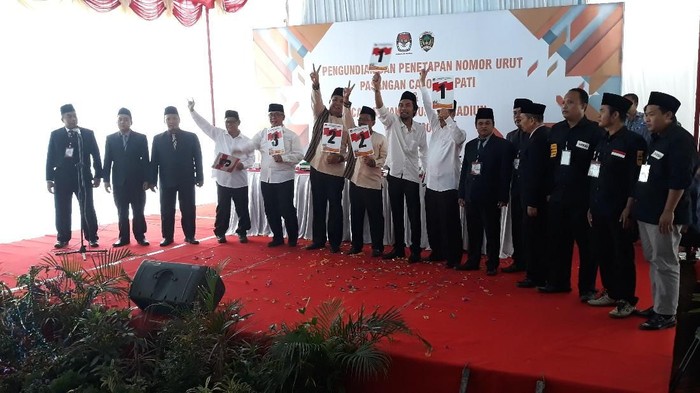 Ini Hasil Undian Nomor Urut Pilbup Madiun 2018