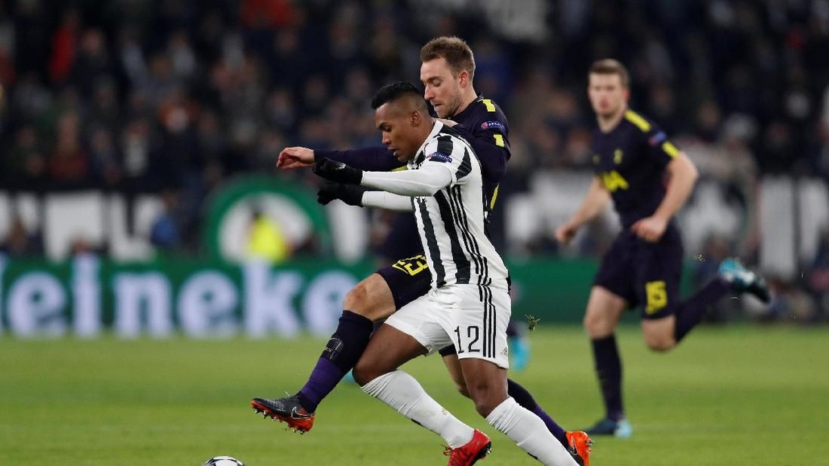 Juventus berimbang 2-2 lawan Tottenham Hotspur di leg pertama 16 besar Liga Champions. (Foto: Paul Childs/Action Images via Reuters)